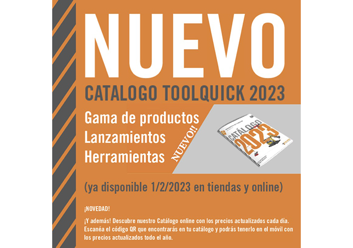 Foto ToolQuick presenta su nuevo catálogo 2023 donde incluye las últimas novedades de maquinas y herramientas en alquiler.